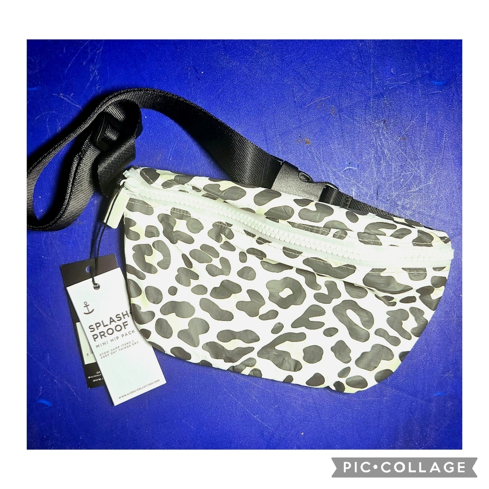 Aloha Collection Leopard Print Splash Proof Hip Pack
